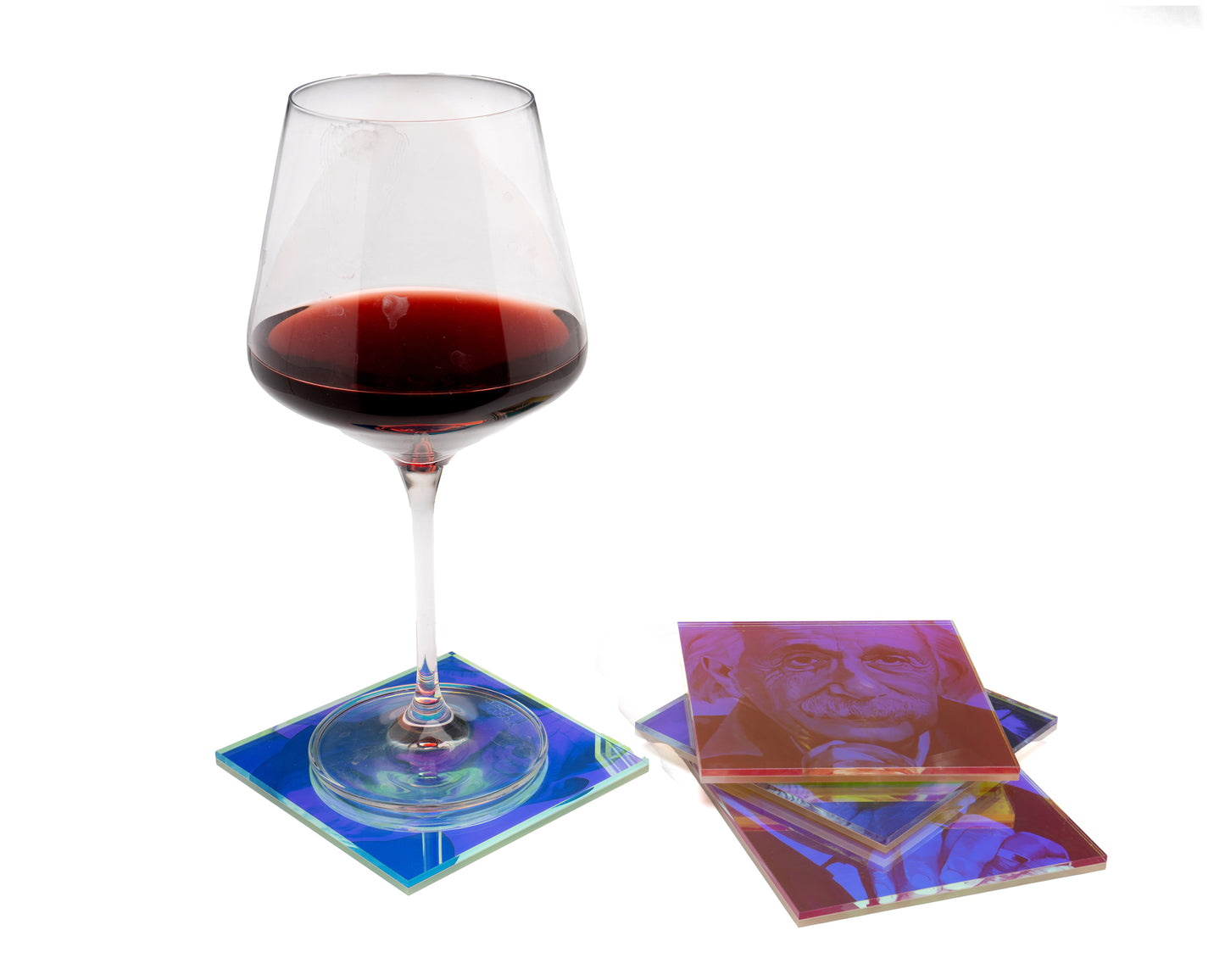 genius legends iridescent coaster set