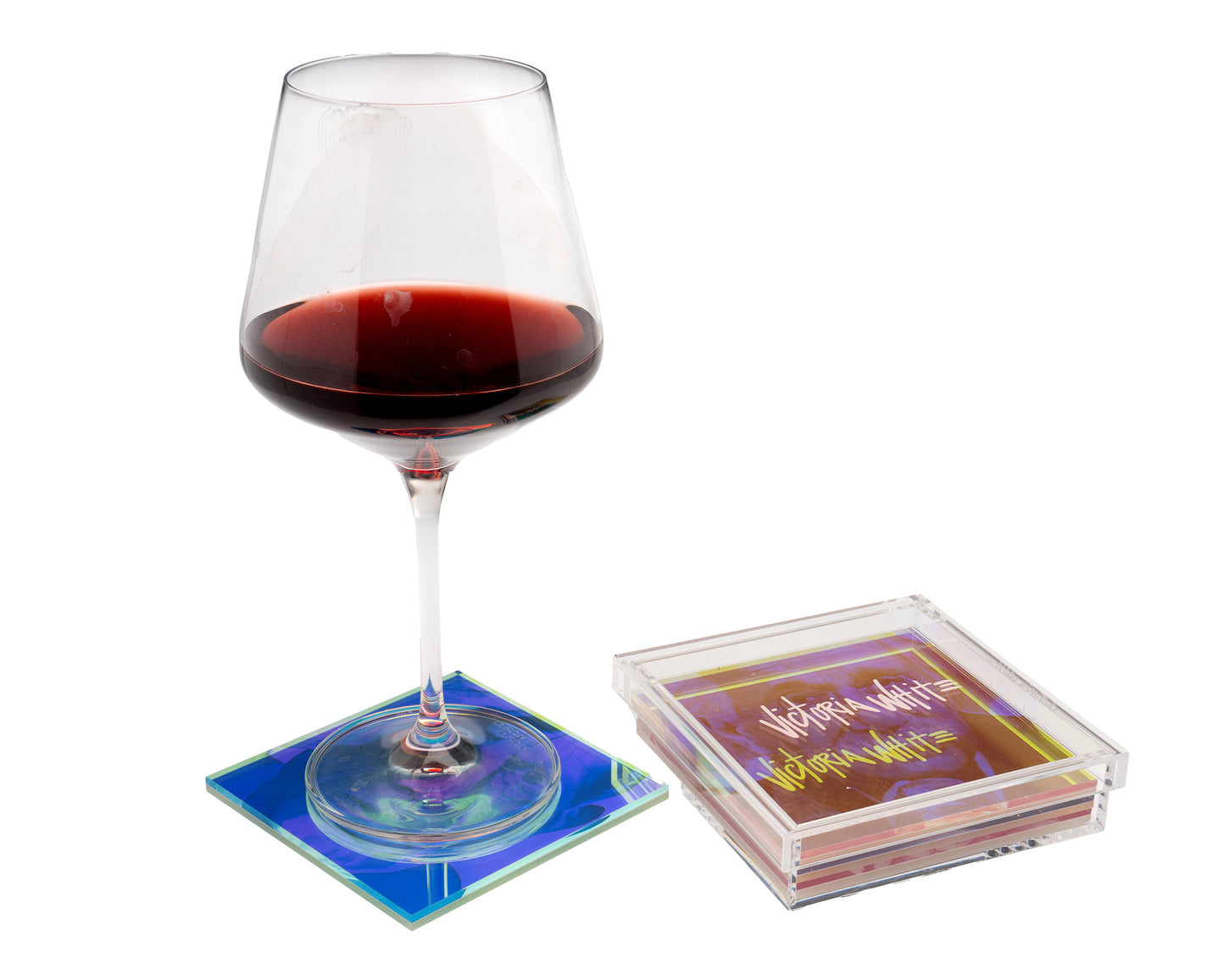 genius legends iridescent coaster set