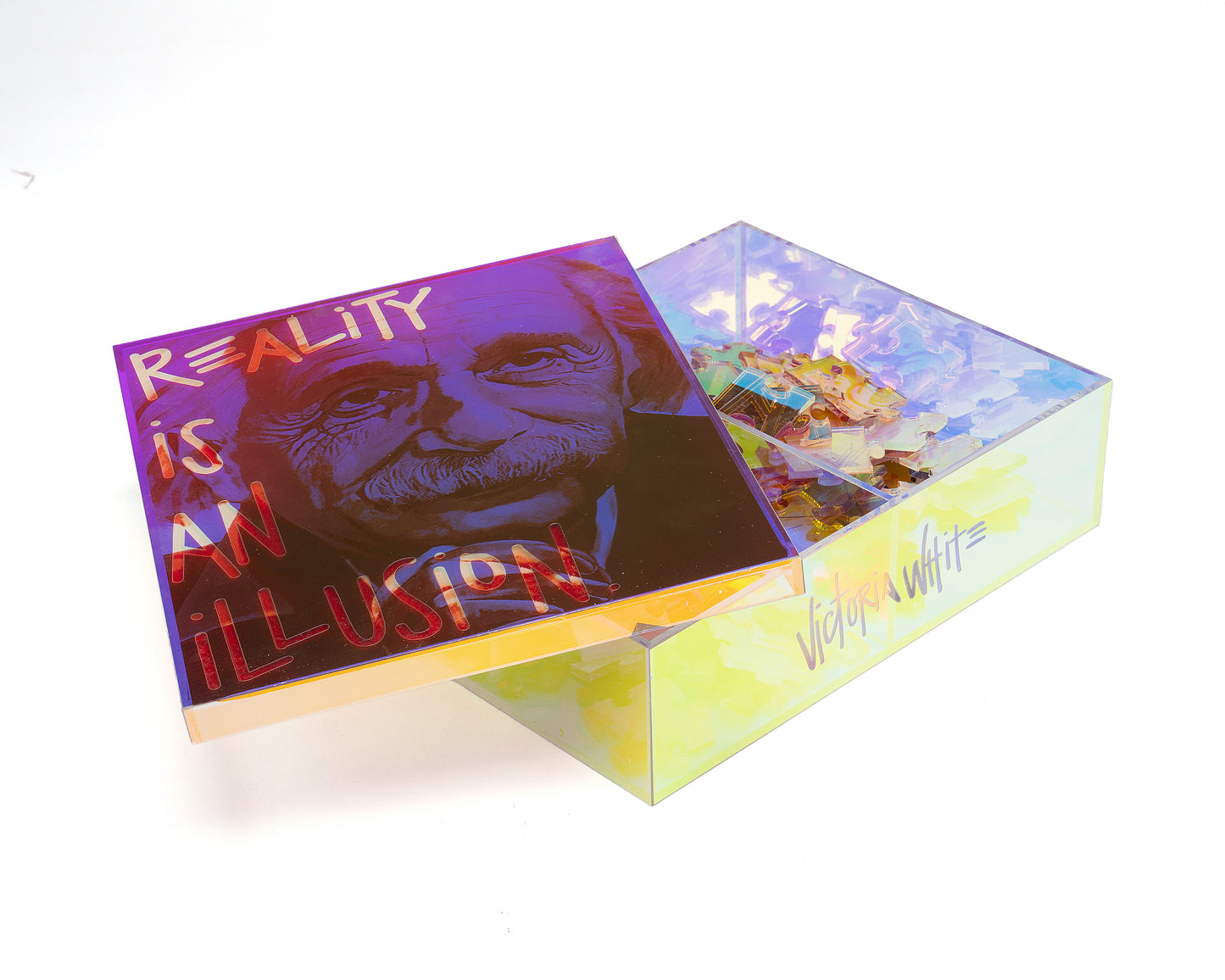 albert einstein iridescent puzzle box