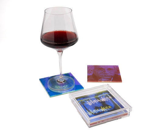 genius legends iridescent coaster set