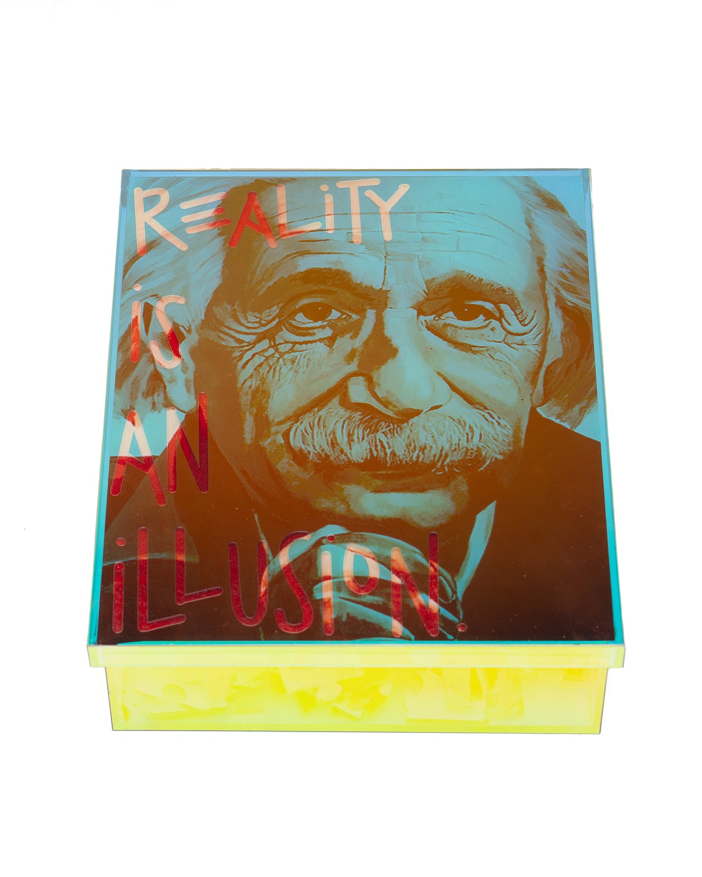 albert einstein iridescent puzzle box