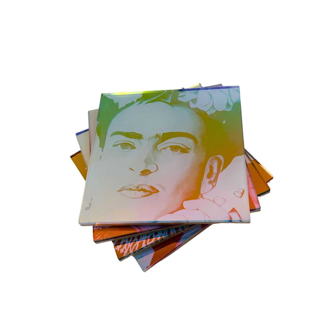 lady legends iridescent coaster set
