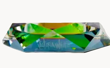 kate moss "why not?" iridescent crystal bowl