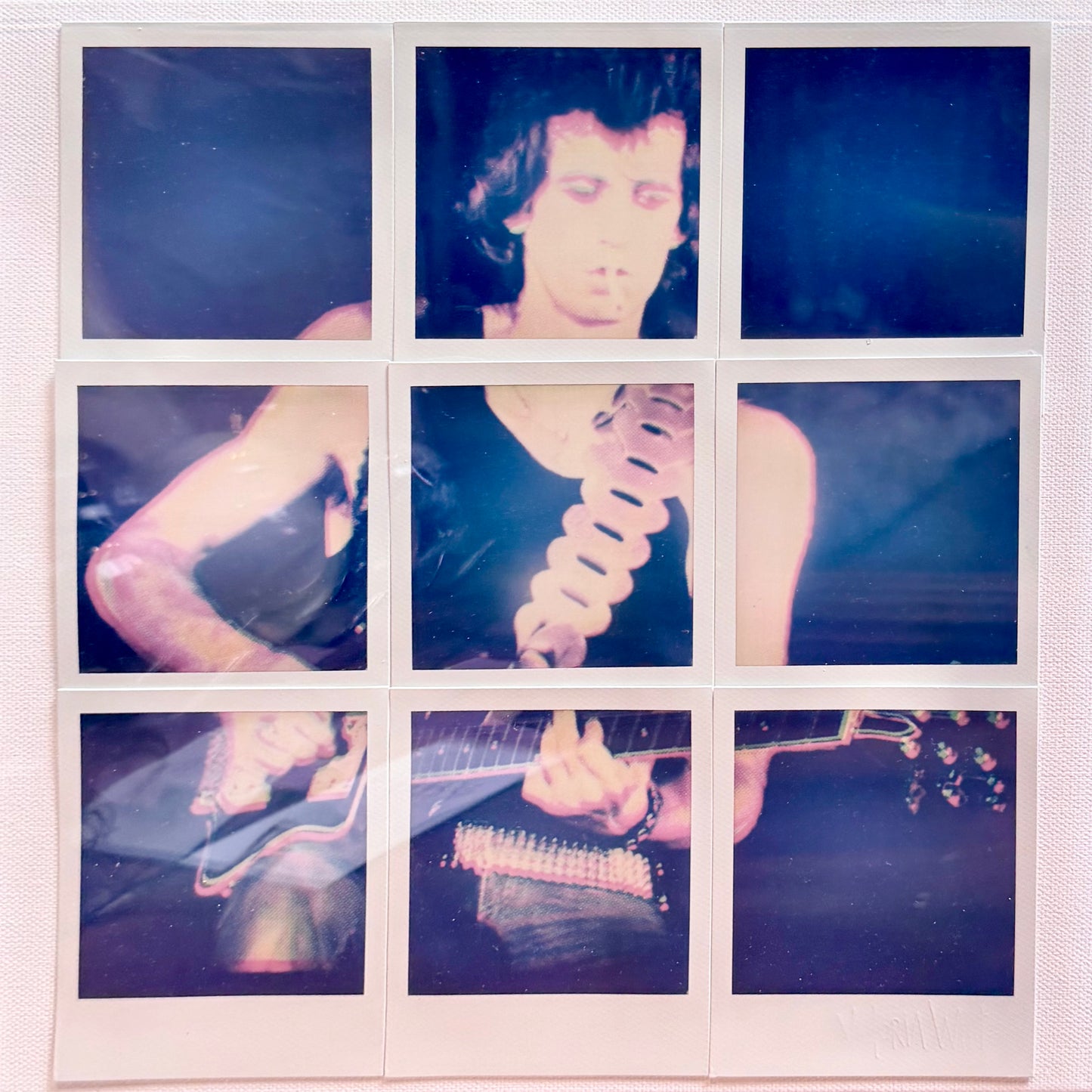 keith richards mini polaroid collage