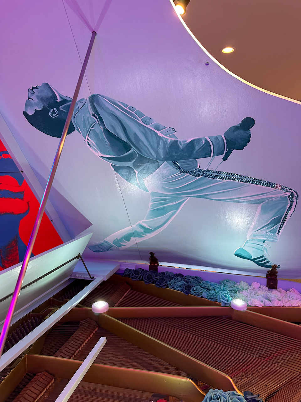 neon freddie mercury piano