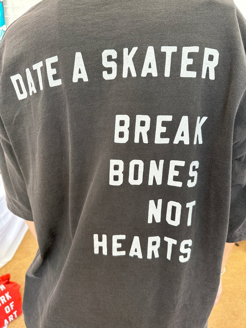 Date a Skater Adult Pocket Tee- Vintage Black