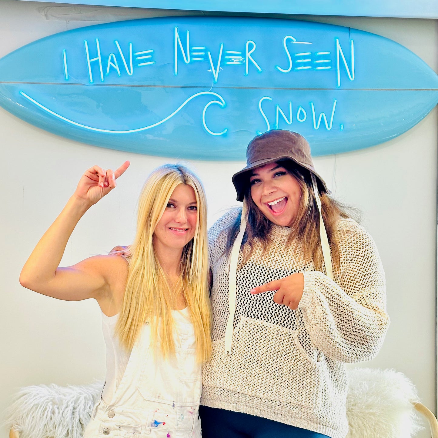 Never Seen Snow Neon Surfboard
