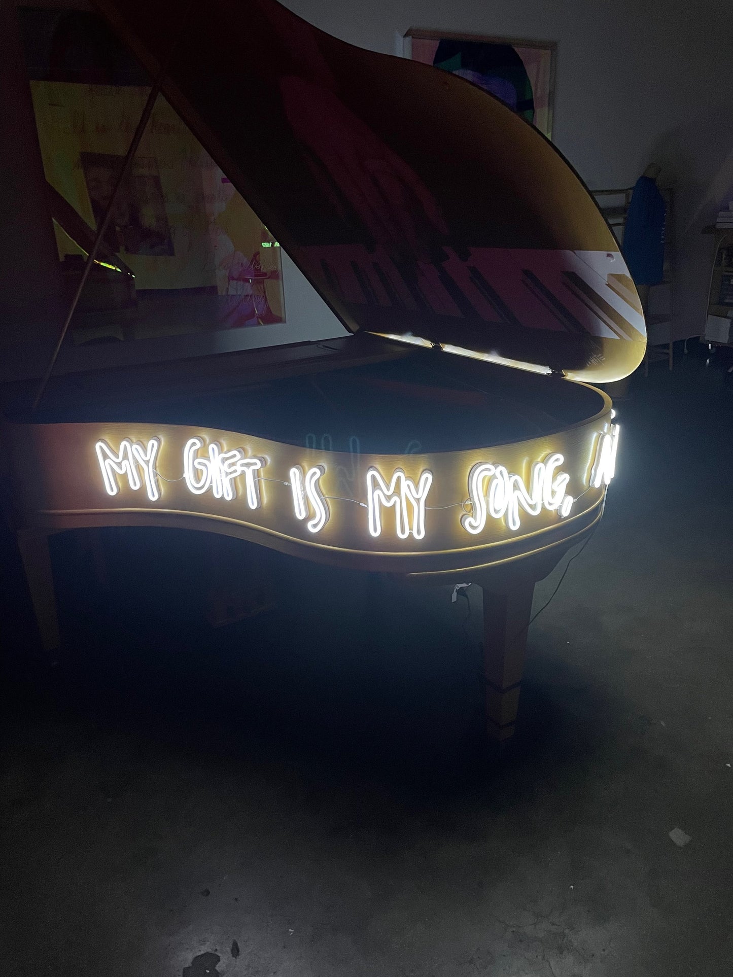 neon elton john piano