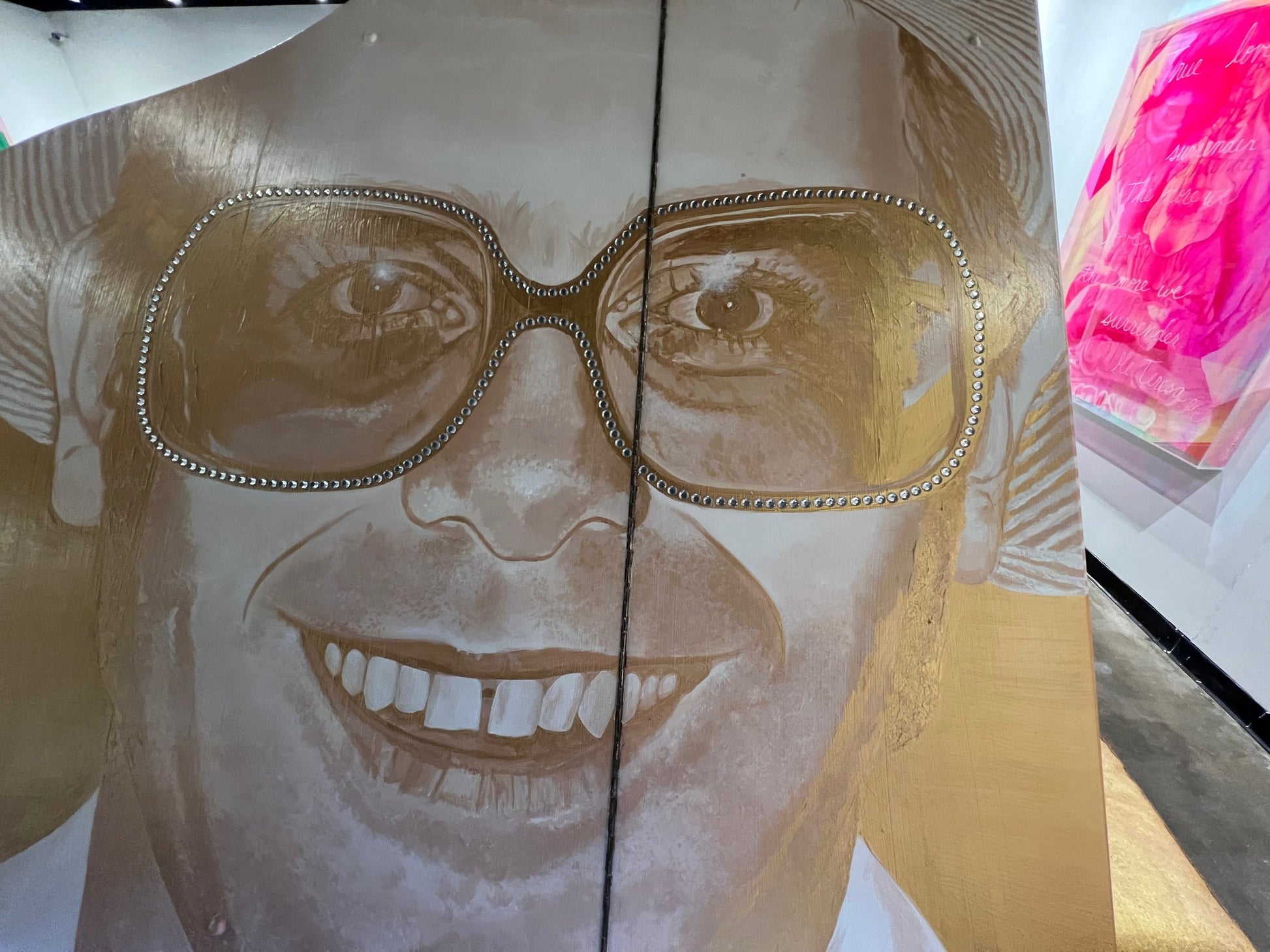 neon elton john piano