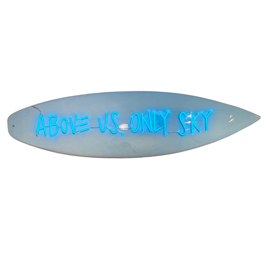 neon only sky surfboard