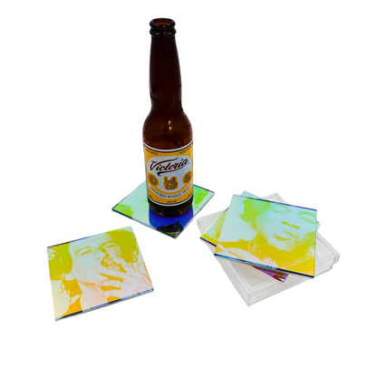 music legends iridescent coaster set