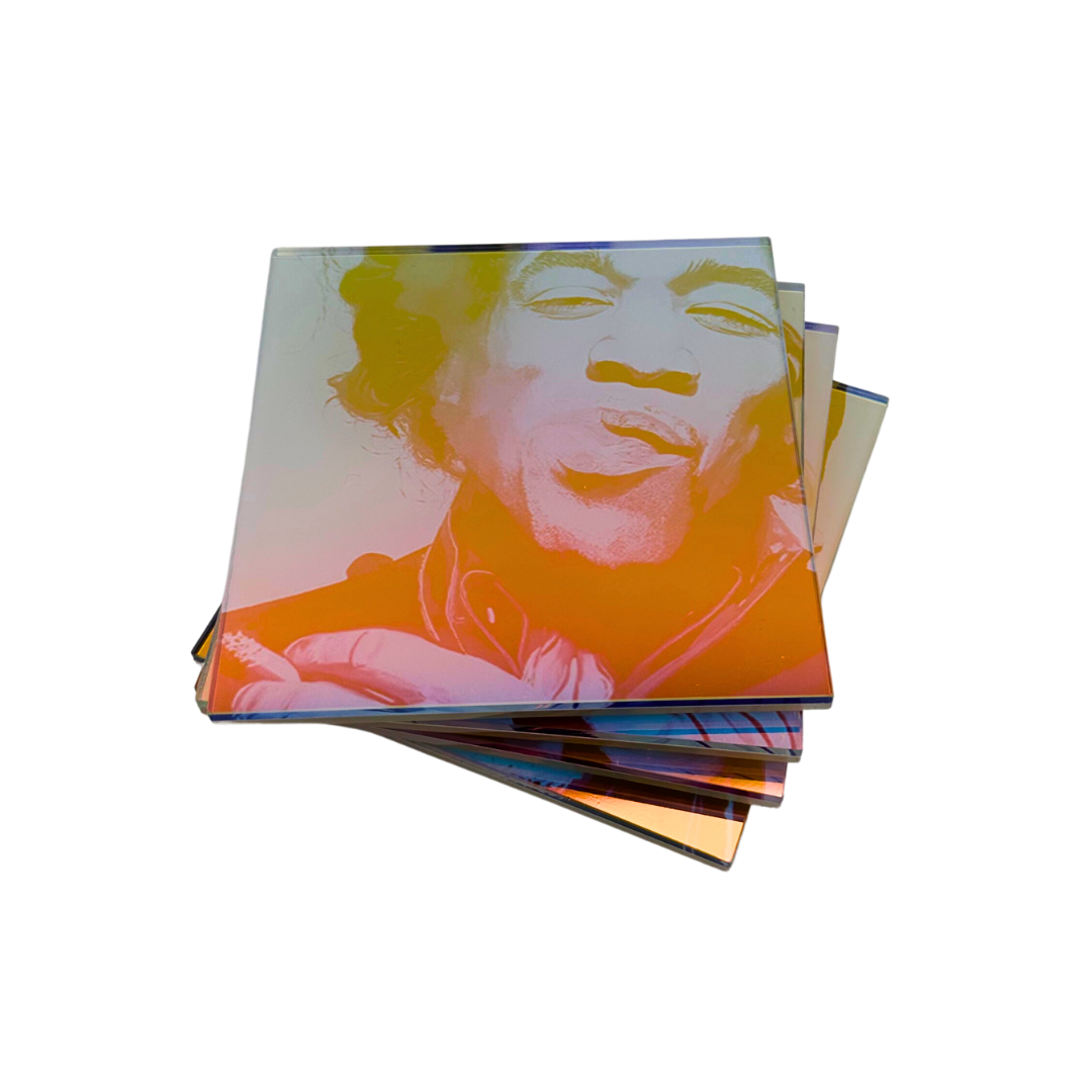 music legends iridescent coaster set