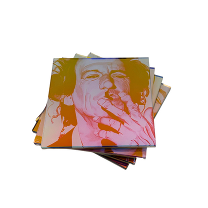 music legends iridescent coaster set