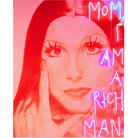 neon cher print 30x40"