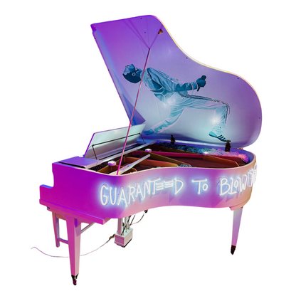 neon freddie mercury piano