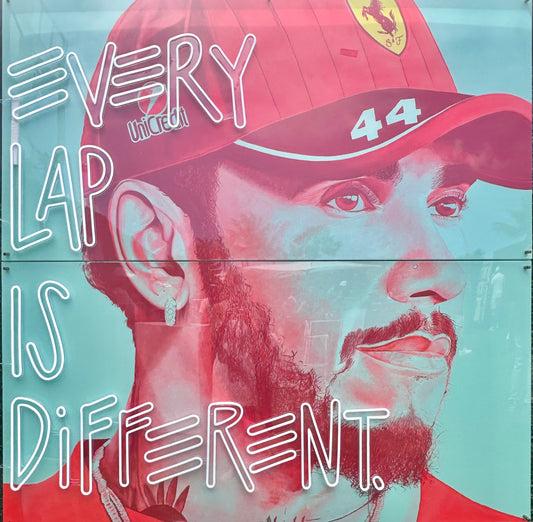 Neon Lewis Hamilton