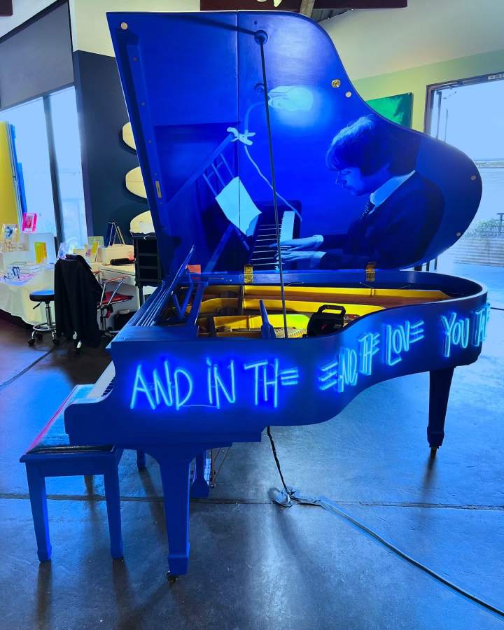 neon sir paul mccartney piano