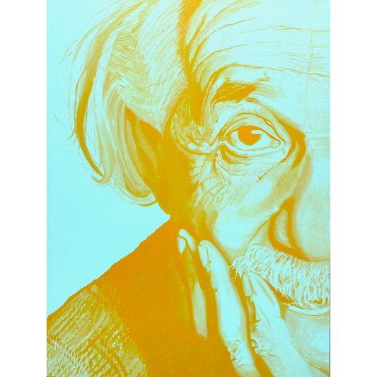 albert einstein, blue