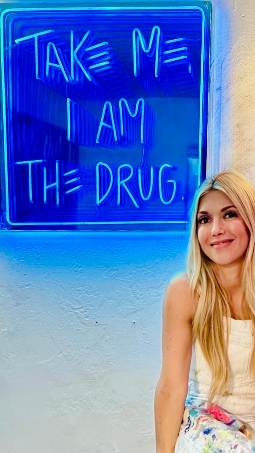 the drug neon infinity mirror