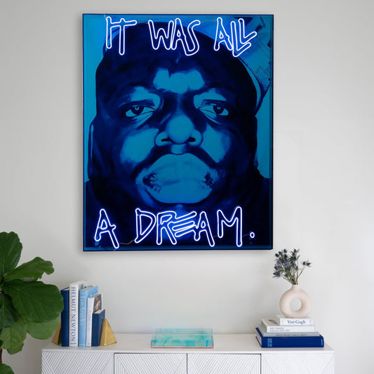 neon notorious b.i.g. // limited edition print