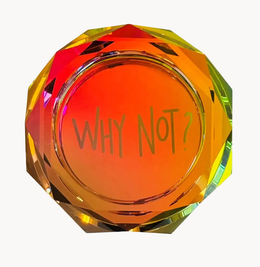kate moss "why not?"  iridescent crystal bowl