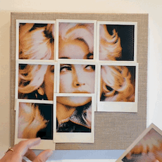 dolly parton mini polaroid collage