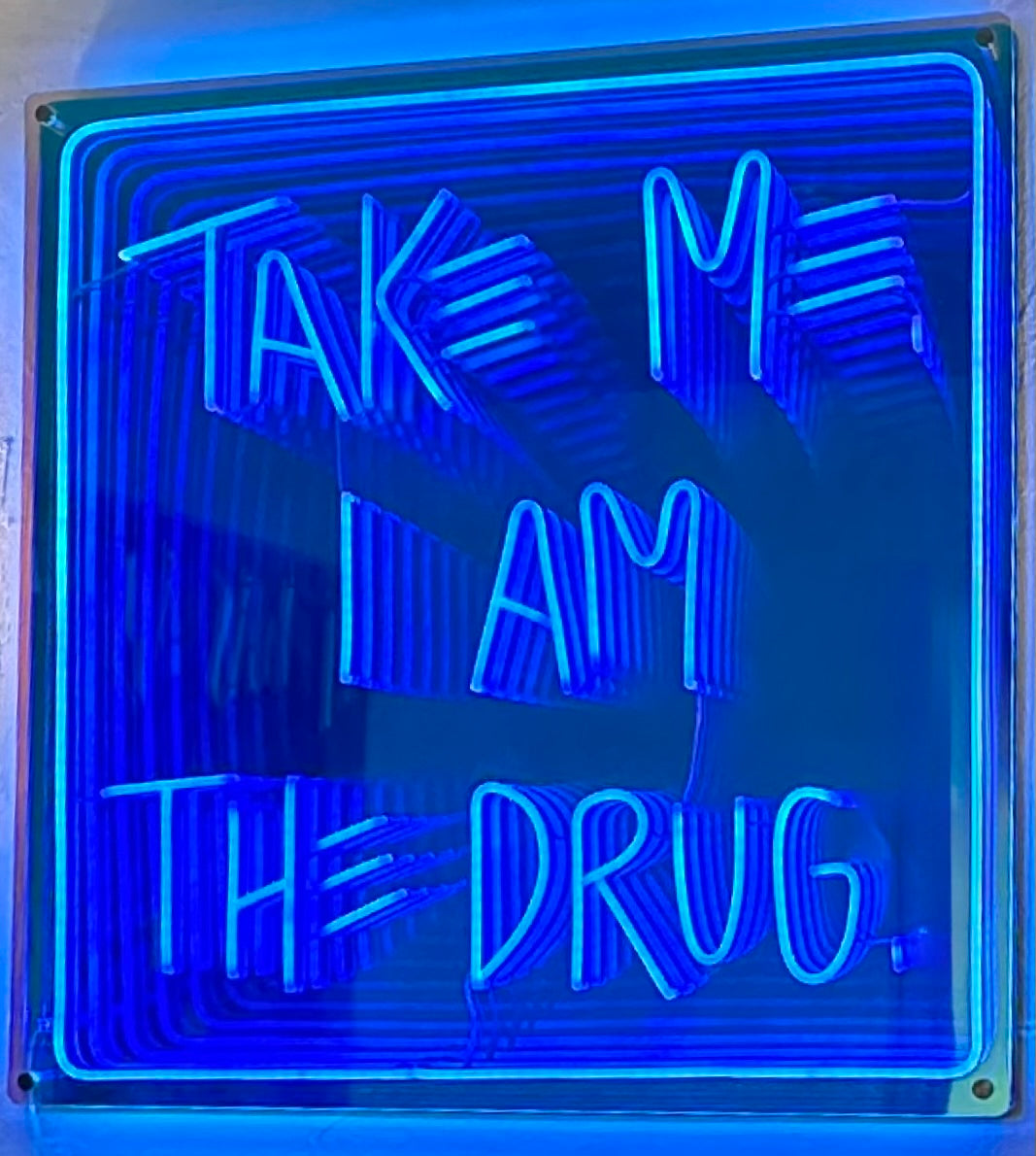 the drug neon infinity mirror