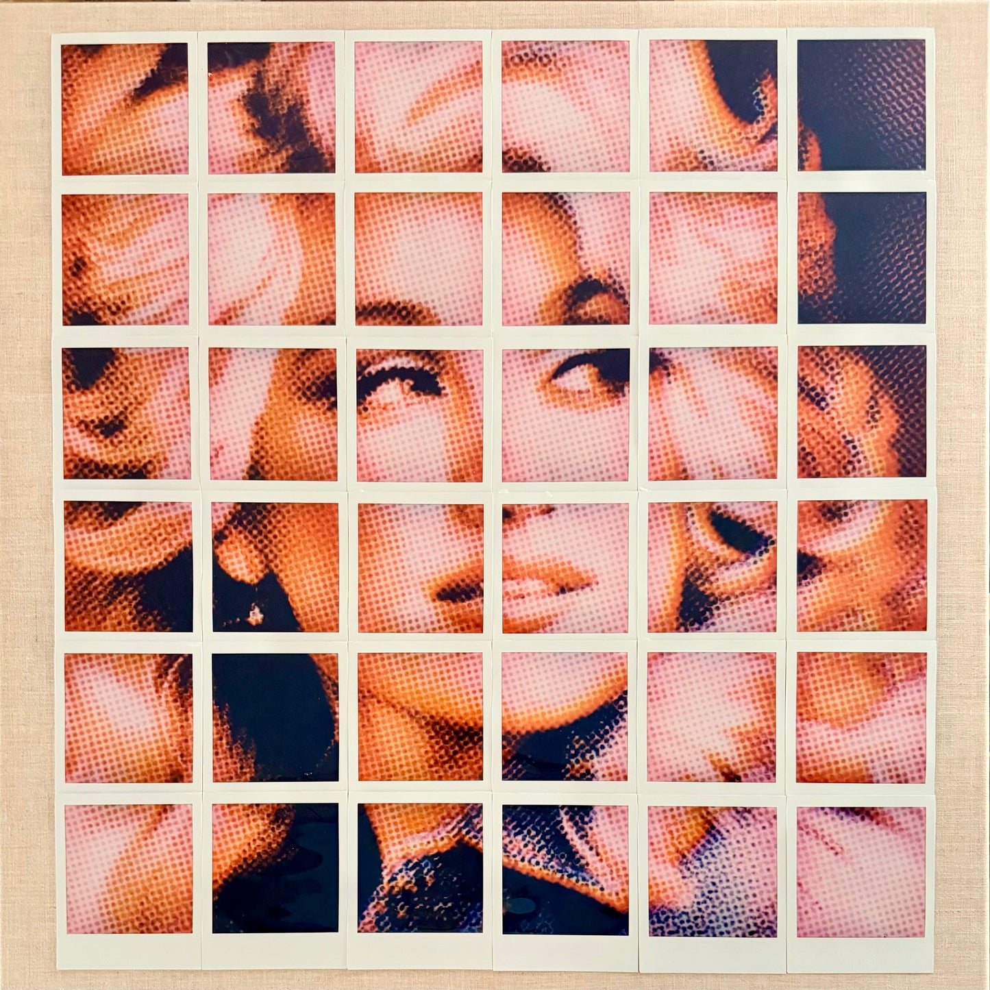 Dolly 24”x24” Polaroid Collage