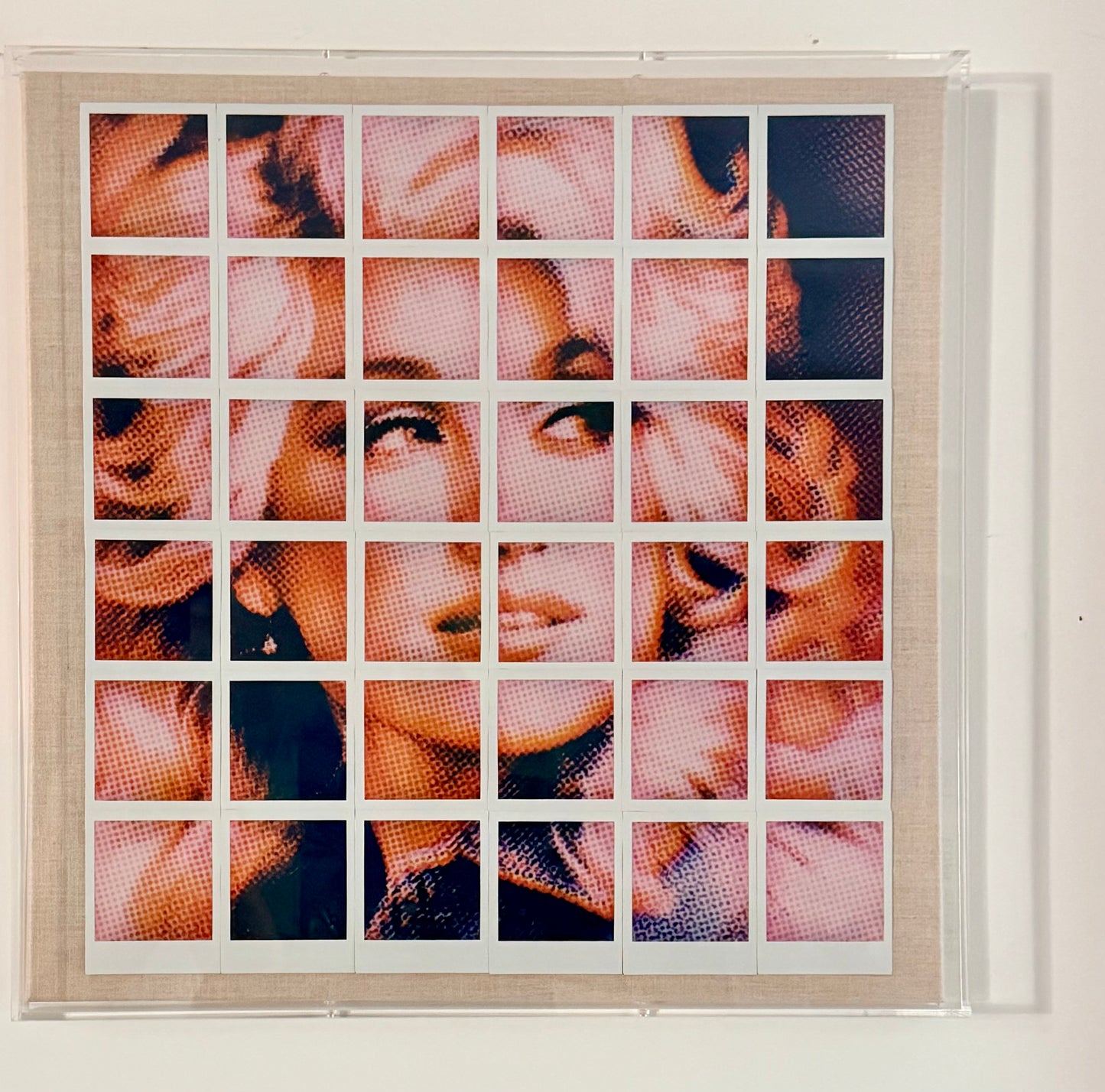 Dolly 24”x24” Polaroid Collage