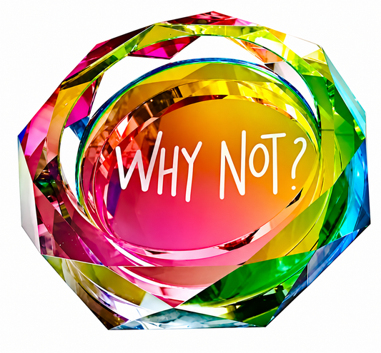 kate moss "why not?"  iridescent crystal bowl