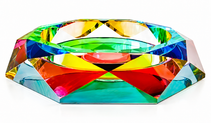 kate moss "why not?"  iridescent crystal bowl