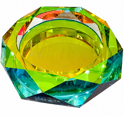 kate moss "why not?"  iridescent crystal bowl