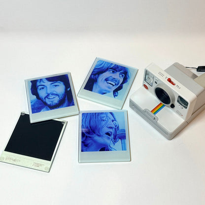 The Beatles Polaroid Crystal Coaster Set