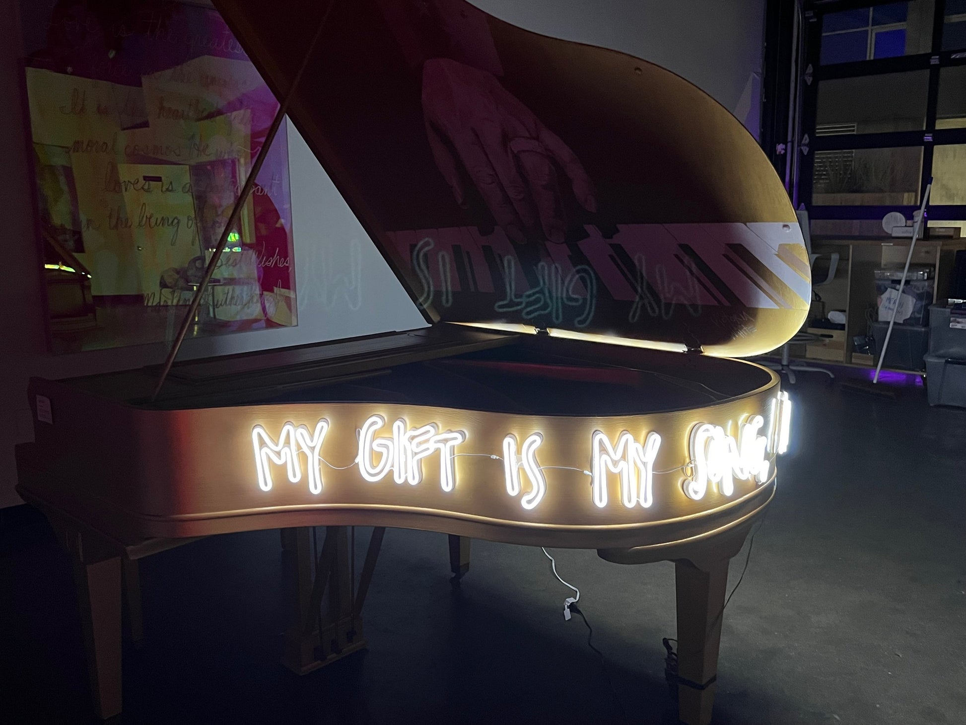 neon elton john piano