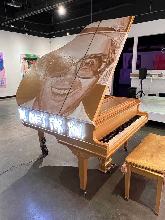 neon elton john piano