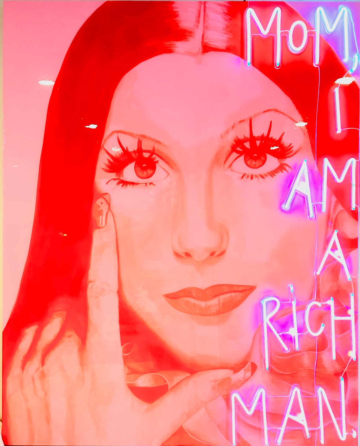 neon cher print 30x40"