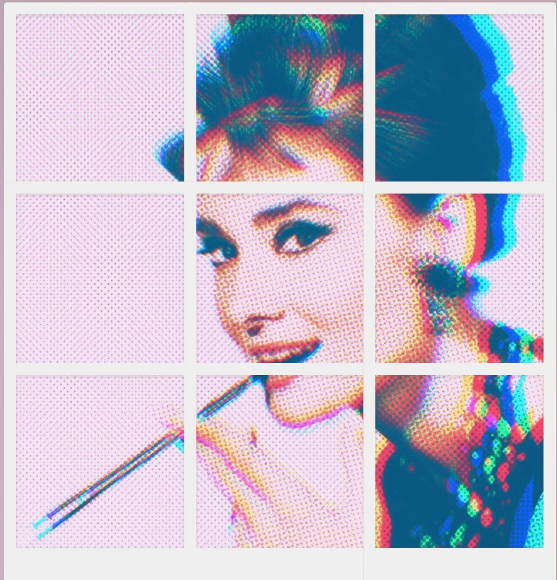 Mini Audrey Hepburn Photo Collage