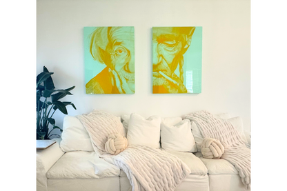 albert einstein, blue