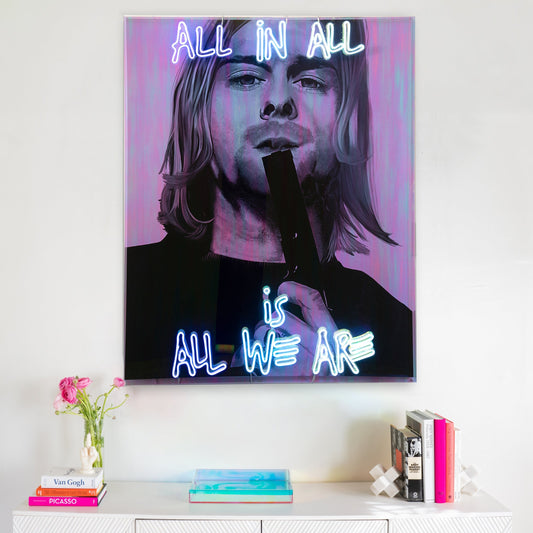 neon kurt cobain // limited edition print