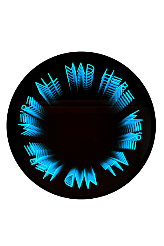 mad here neon infinity mirror