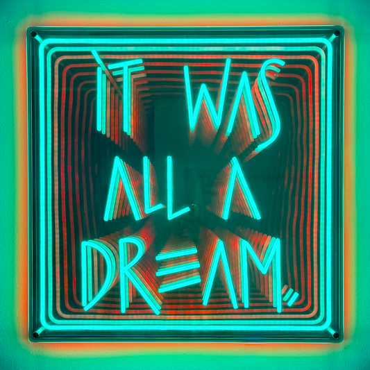 dream neon infinity mirror