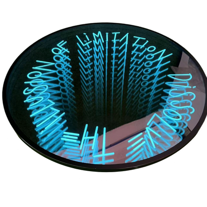 dissolve illusion neon infinity mirror
