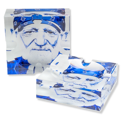 willie crystal ashtray