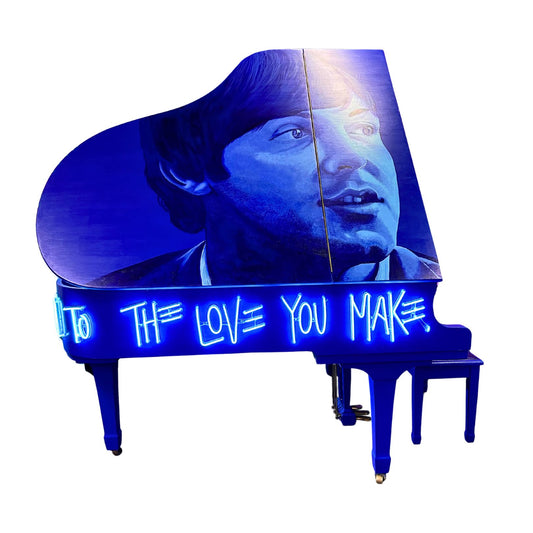 neon sir paul mccartney piano