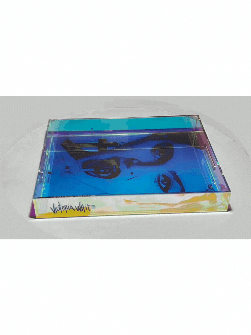 madonna iridescent tray