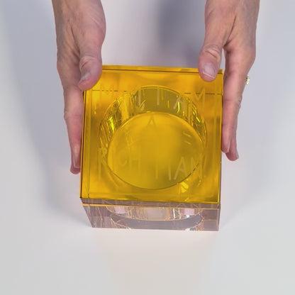 “MOM, I AM A RICH MAN” Cher crystal keepsake box